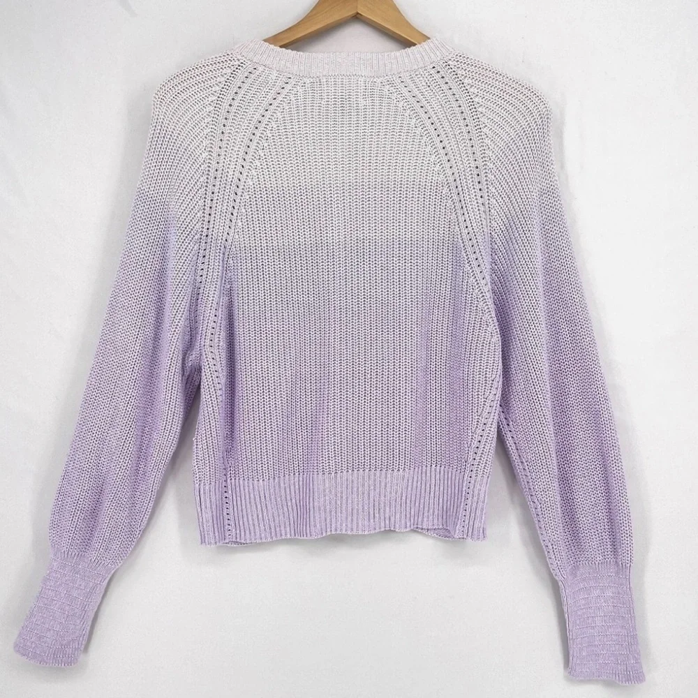 Universal Thread Pale Lavender Button-Front Knit Cardigan - Picture 4 of 4